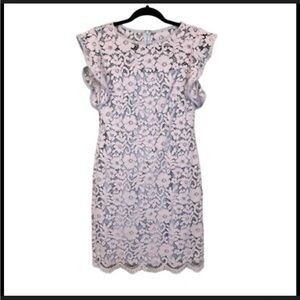 Lauren Ralph Lauren Powder Blue Lace Dress